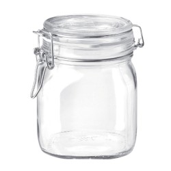 Food Preservation Container Bormioli Rocco Fido Transparent Glass (75 cl) (6 Units)