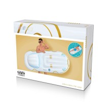 Bestway Matelas Gonflable Croisière avec Dossier et Poignées 228x108 cm Plage et Piscine 43651