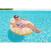 Bestway Fauteuil Gonflable Confort Deluxe avec Dossier et Poignées 118x117 cm Plage et Piscine 43643