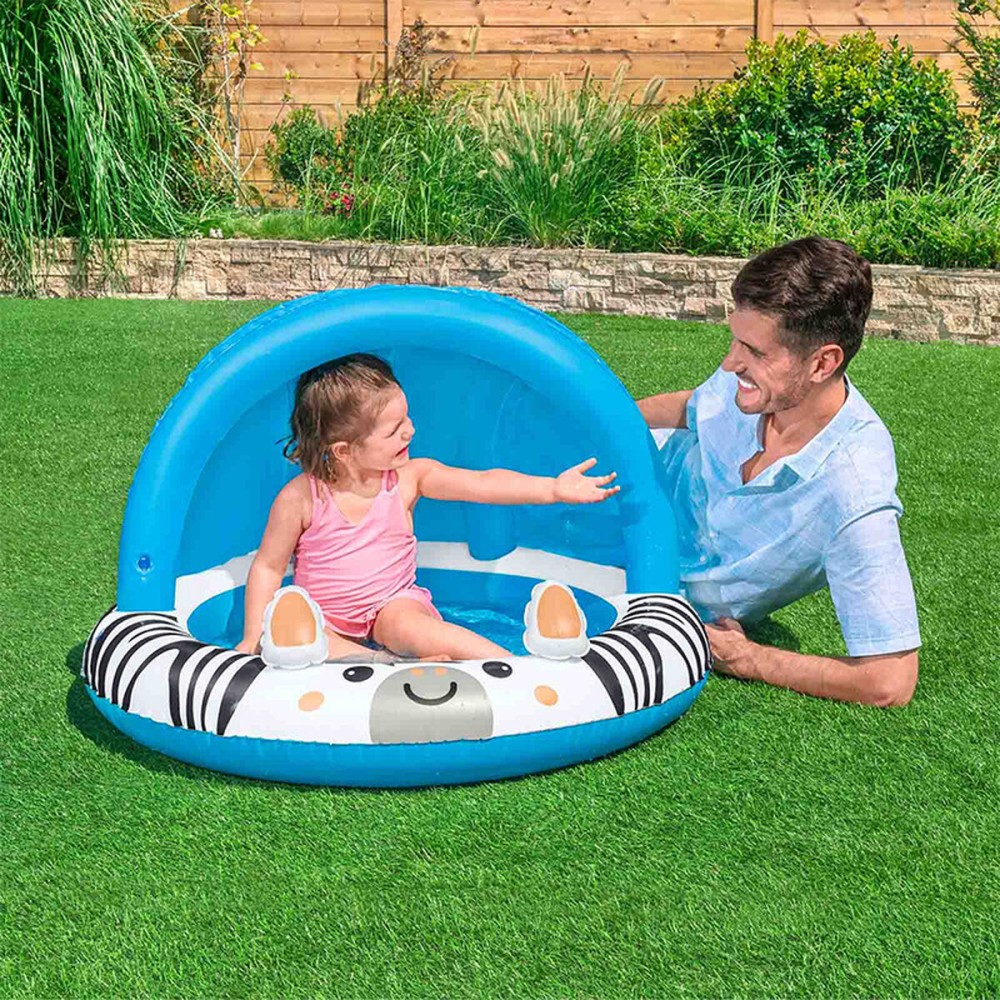 Bestway aufblasbares Kinderbecken Safari Ring 97x66 cm +2 Jahre Garten 52559