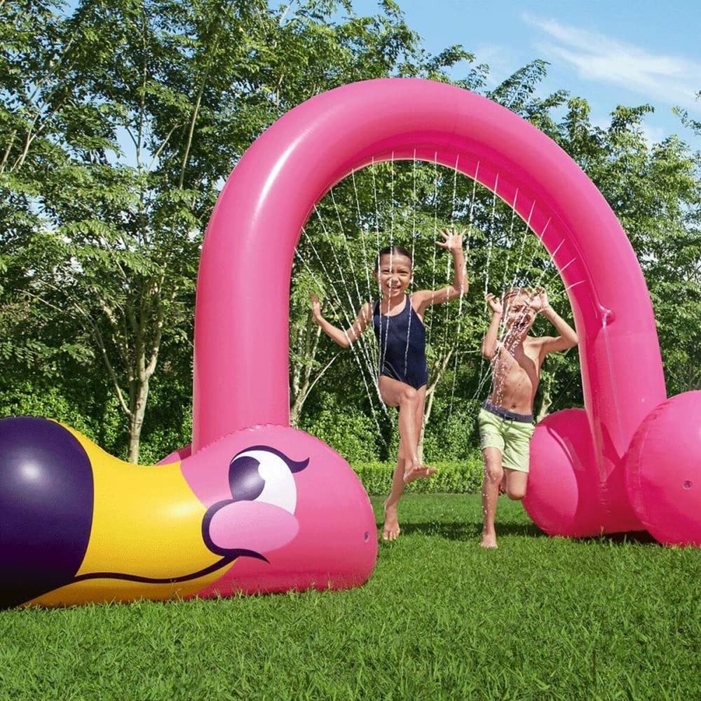 Bestway Jumbo Flamingo Sprinkler 340x110x193 cm +2 Jahre Garten 52382