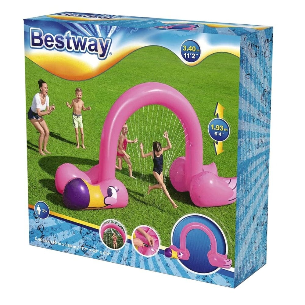 Bestway Jumbo Flamingo Sprinkler 340x110x193 cm +2 Jahre Garten 52382