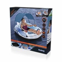 Bestway Bouée Gonflable avec Poignées Rapid Rider avec Parasoleil D137 cm Plage et Piscine 43725