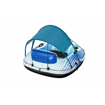 Bestway Bouée Gonflable avec Poignées Rapid Rider avec Parasoleil D137 cm Plage et Piscine 43725