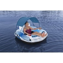 Bestway Bouée Gonflable avec Poignées Rapid Rider avec Parasoleil D137 cm Plage et Piscine 43725