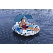 Bestway Bouée Gonflable avec Poignées Rapid Rider avec Parasoleil D137 cm Plage et Piscine 43725