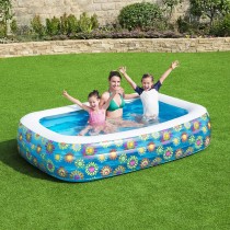 Bestway Aufblasbares Pool 3 Kammern Floral 229x152x56cm +6 Jahre Garten 54120