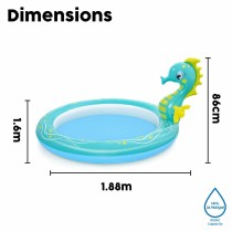 Inflatable Paddling Pool for Children Bestway Sea Horse 188 x 160 x 86 cm