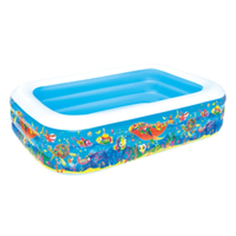 Bestway Aufblasbares Pool 3 Kammern Floral 229x152x56cm +6 Jahre Garten 54120