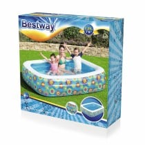 Bestway Aufblasbares Pool 3 Kammern Floral 229x152x56cm +6 Jahre Garten 54120