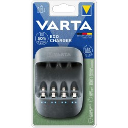 Chargeur de batterie Varta Eco Charger 4 Batteries AA/AAA