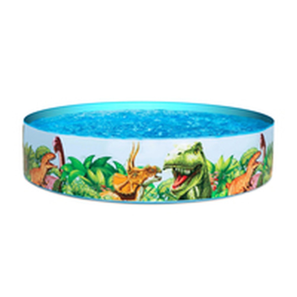 Bestway Piscine Rigide Enfant PVC Dinosaures 244x46 cm +3 Ans Jardin 55001