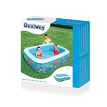 Bestway Aufblasbares Pool 3 Kammern Floral 229x152x56cm +6 Jahre Garten 54120