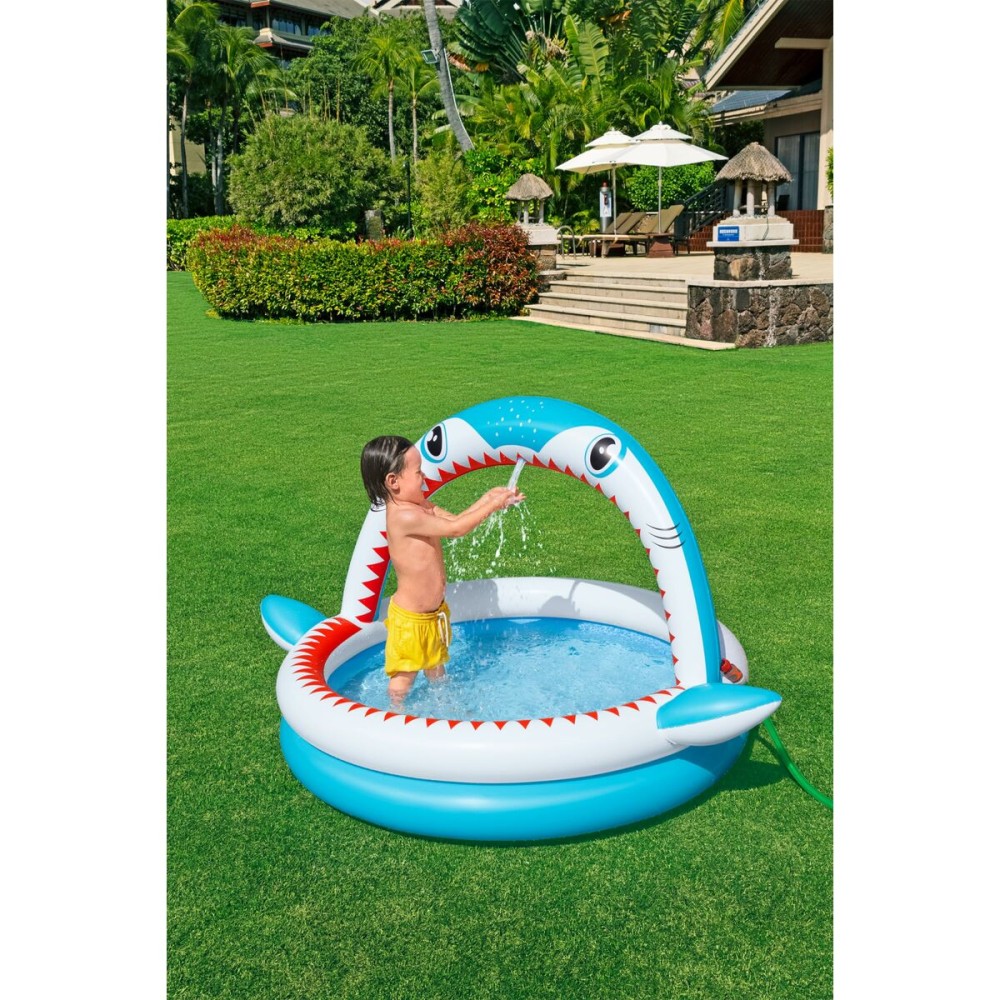 Inflatable Paddling Pool for Children Bestway Shark 163 x 127 x 92 cm