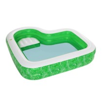 Bestway Aufblasbarer Pool 2 Kammern Tropical 231x231x51 cm +6 Jahre Garten 54336