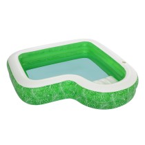 Bestway Piscine Gonflable 2 Chambres Tropicale 231x231x51 cm +6 ans Jardin 54336