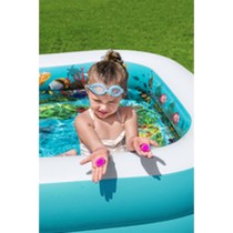 Bestway Aufblasbares Pool 2 Kammern 3D Meeresboden mit Zubehör 262x175x51 cm +3 Jahre Garten 54177