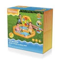 Bestway Aufblasbares Kinderbecken Bienen mit Bällen 127x119x61 cm +12 Monate Garten 52639