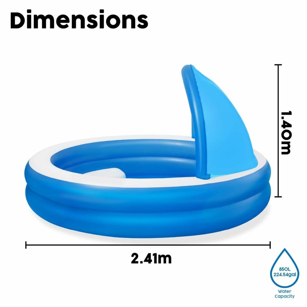 Inflatable Paddling Pool for Children Bestway Multicolour 241 x 241 x 140 cm