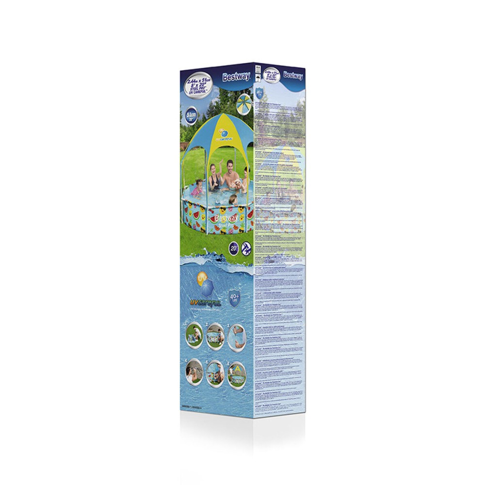 Removable pool Bestway 244 x 51 cm 244 x 244 x 51 cm