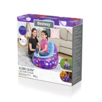 Bestway Fauteuil Gonflable avec Lumières Led Spatiales 72x72x64 cm +3 Ans Intérieur et Jardin 75122