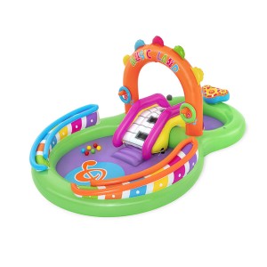 Bestway Piscine Gonflable Parc de Jeux Musical 295x190x137 cm +2 Ans Jardin 53117