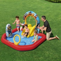 Bestway Piscine Gonflable Parc de Jeux Avengers 211x198x125 cm +2 Ans Jardin 98800