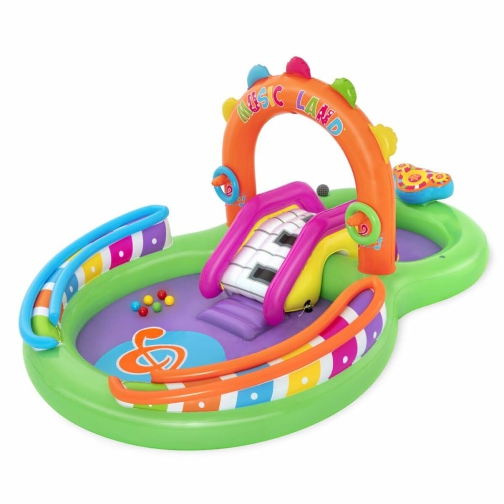 Bestway Piscine Gonflable Parc de Jeux Musical 295x190x137 cm +2 Ans Jardin 53117