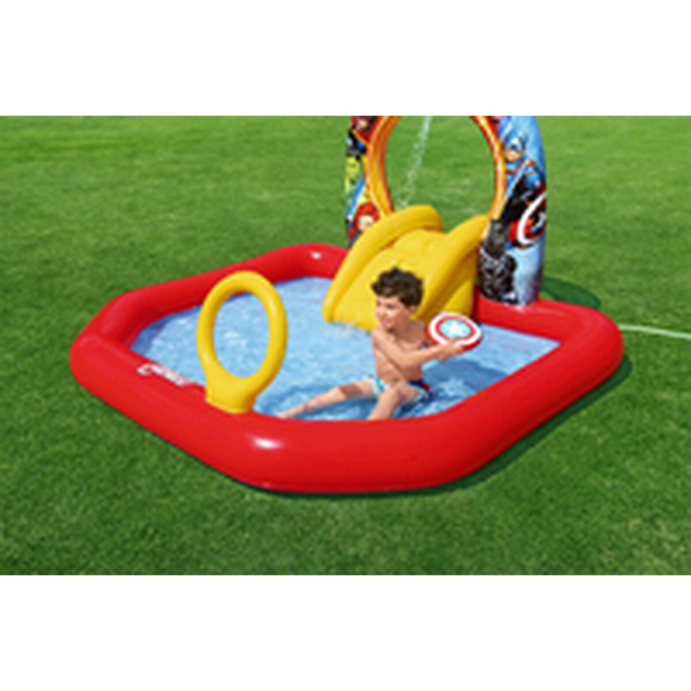 Bestway Piscine Gonflable Parc de Jeux Avengers 211x198x125 cm +2 Ans Jardin 98800