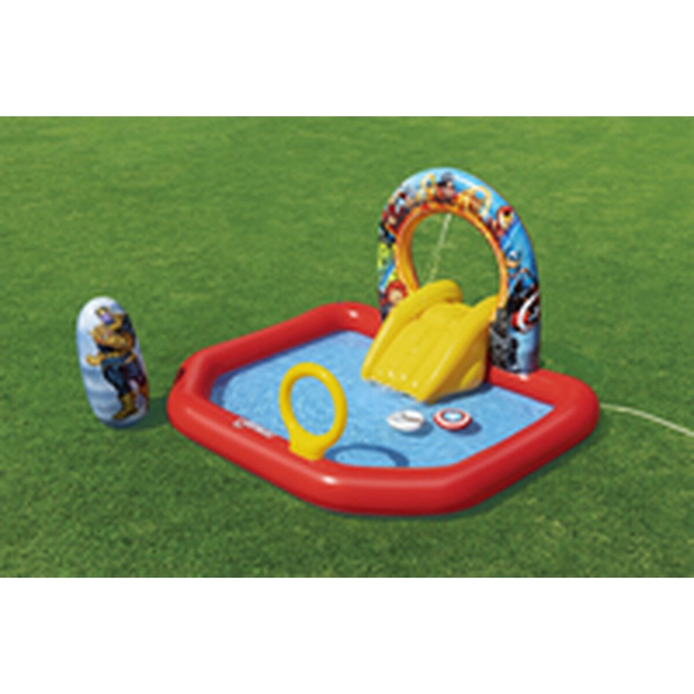 Bestway Piscine Gonflable Parc de Jeux Avengers 211x198x125 cm +2 Ans Jardin 98800