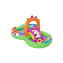 Bestway Piscine Gonflable Parc de Jeux Musical 295x190x137 cm +2 Ans Jardin 53117