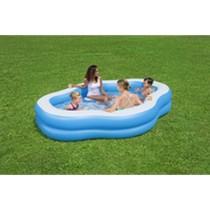 Bestway Piscine Gonflable Familiale 270x198x51 cm +6 Ans Jardin 54409