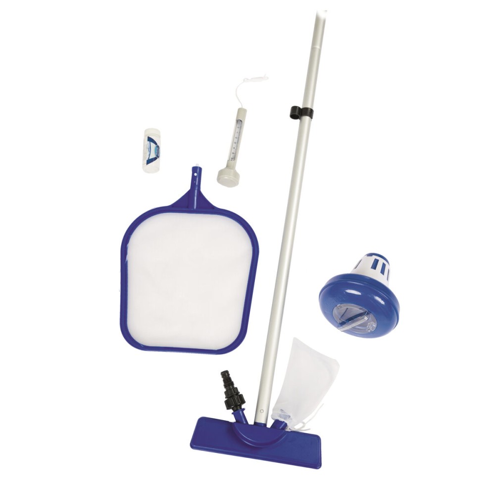 Bestway Poolpflege-Set mit Zubehör Stange 161 cm Garten 58195