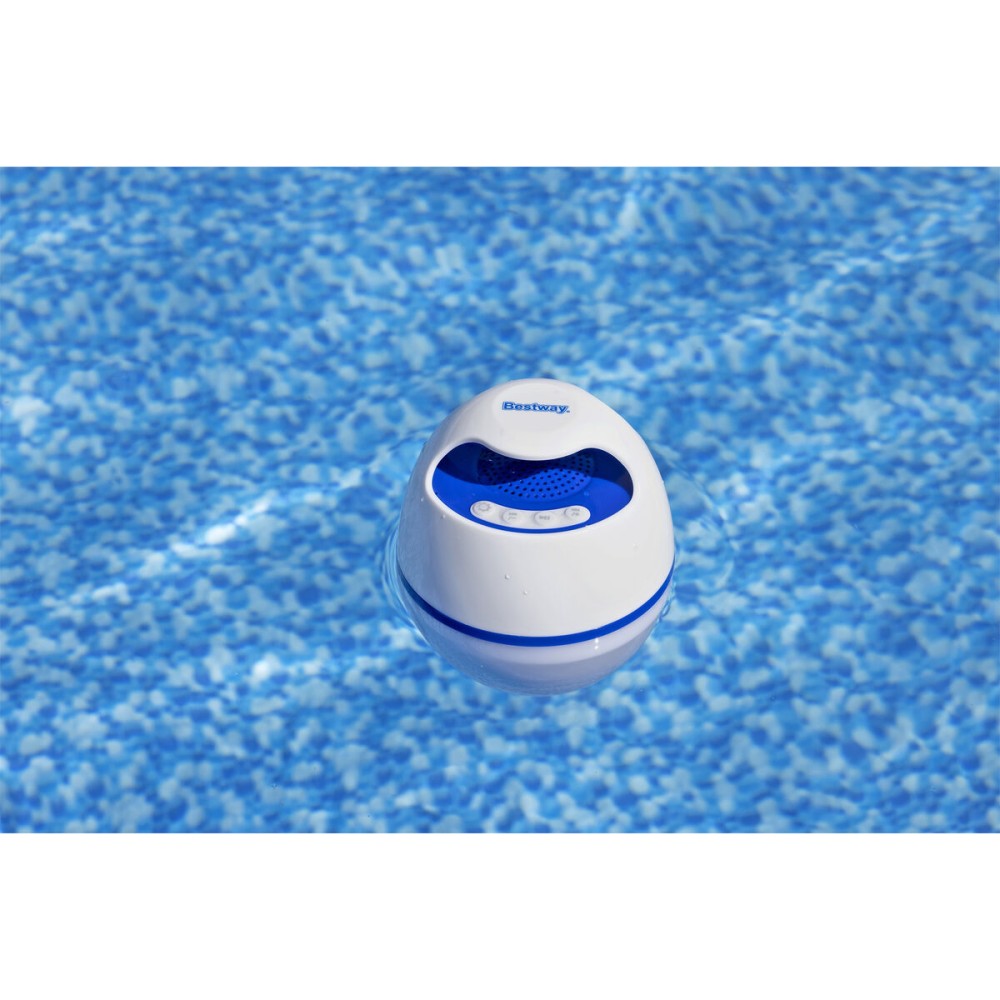 Bestway Bluetooth Lautsprecher LED Licht Schwimmend Pool und Garten 58700