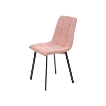 Chaise Rose Tissu 45 x 89 x 53 cm Élégant (4 Unités)