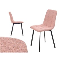 Chair Pink Cloth 45 x 89 x 53 cm Elegant (4 Units)