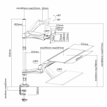 Screen Table Support Neomounts FPMA-D500KEYB       