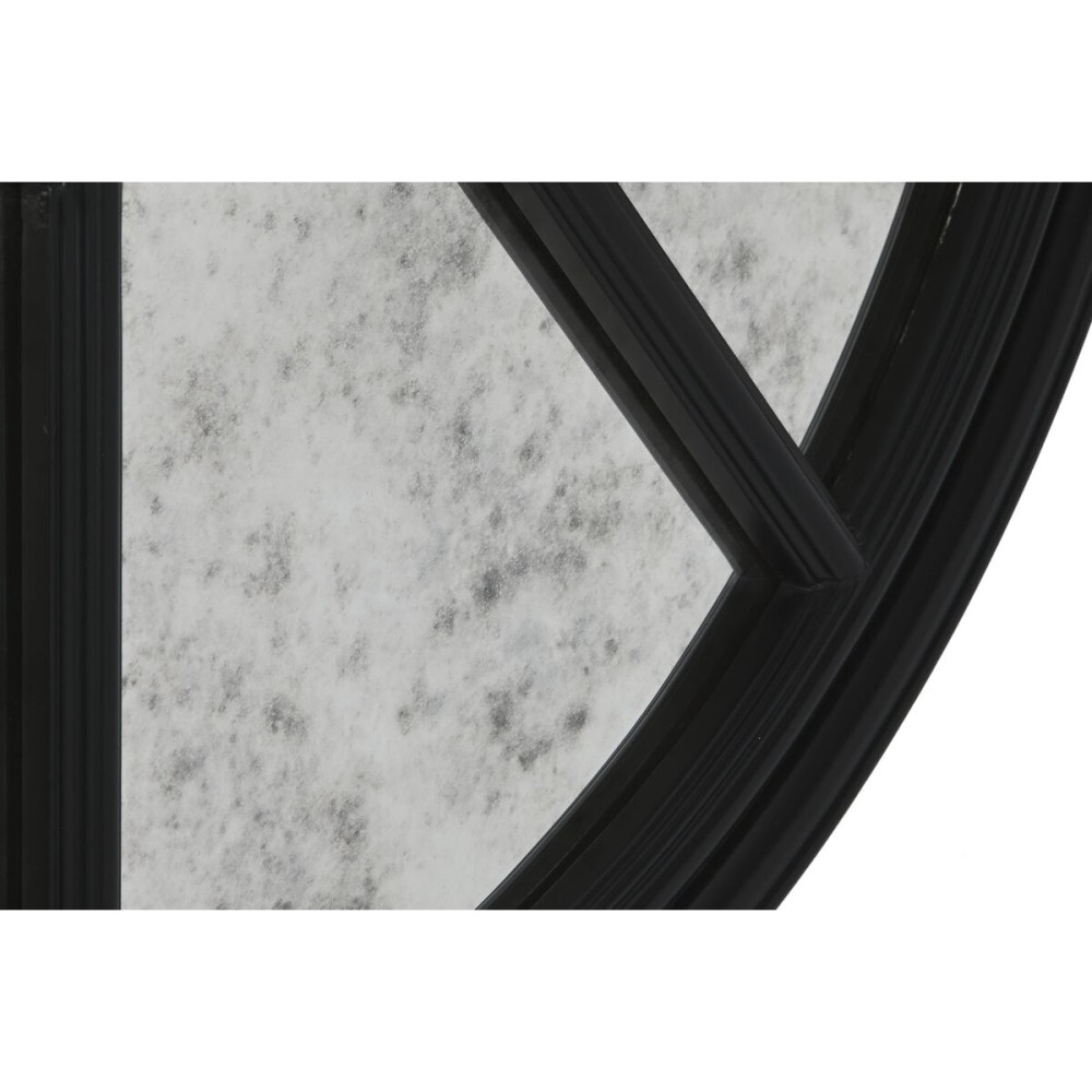 Wall mirror Home ESPRIT Black Aged finish 100 x 5 x 100 cm