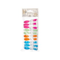 Clothes Pegs Multicolour Silicone Plastic 10 Pieces Set (24 Units)