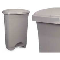 Poubelle à pédale Gris Plastique 50 L (3 Unités)