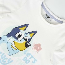 Kurzarm-T-Shirt für Kinder Bluey Weiß