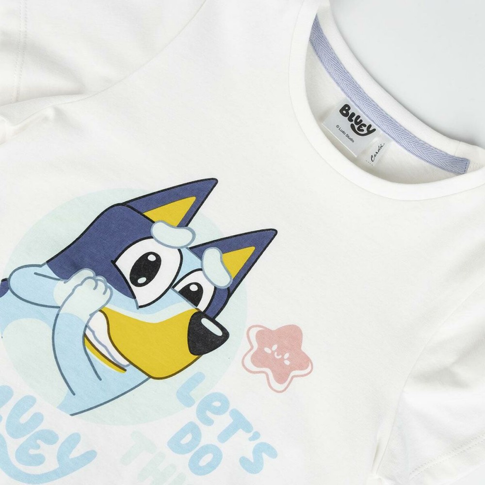 Child's Short Sleeve T-Shirt Bluey White