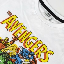 Kurzarm-T-Shirt für Kinder Marvel Weiß