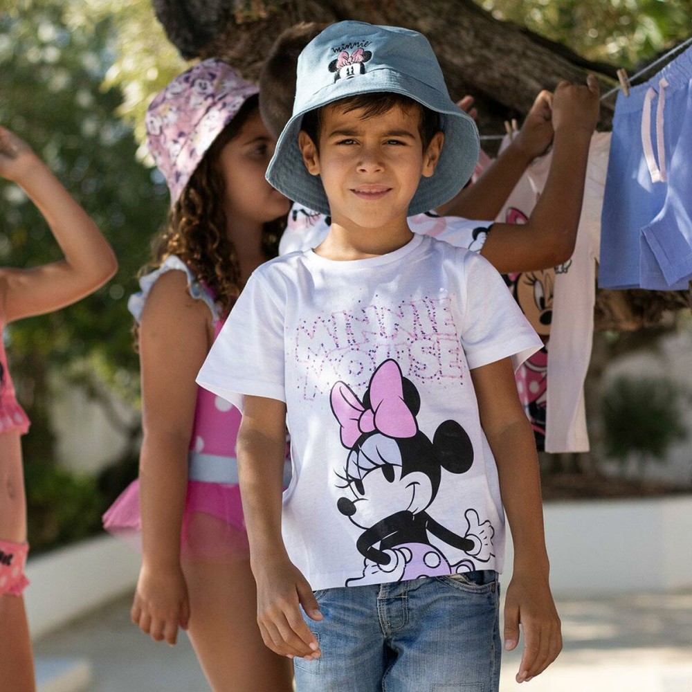 Kurzarm-T-Shirt für Kinder Minnie Mouse Weiß