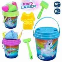 Set de jouets de plage Juinsa Licorne 21 x 20 cm