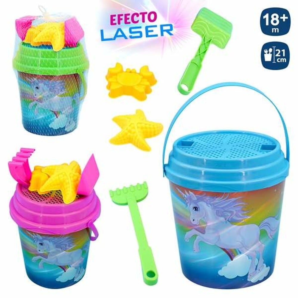 Beach toys set Juinsa Unicorn 17 x 17 cm