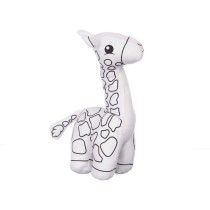 Peluche à colorier Pincello ST448 Blanc Noir Tissu 17 x 22 x 9 cm Girafe (8 Unités)