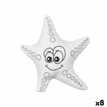 Colouring Plush Pincello ST371 White Black Cloth 26 x 26 x 8 cm Starfish (8 Units)