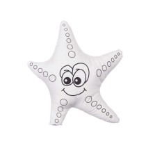 Colouring Plush Pincello ST371 White Black Cloth 26 x 26 x 8 cm Starfish (8 Units)