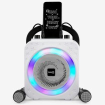 Bluetooth Speaker with Karaoke Microphone RockJam Disco Light RJPS150-BK